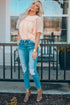 Flutter Sleeves Sheer Textured Babydoll Top